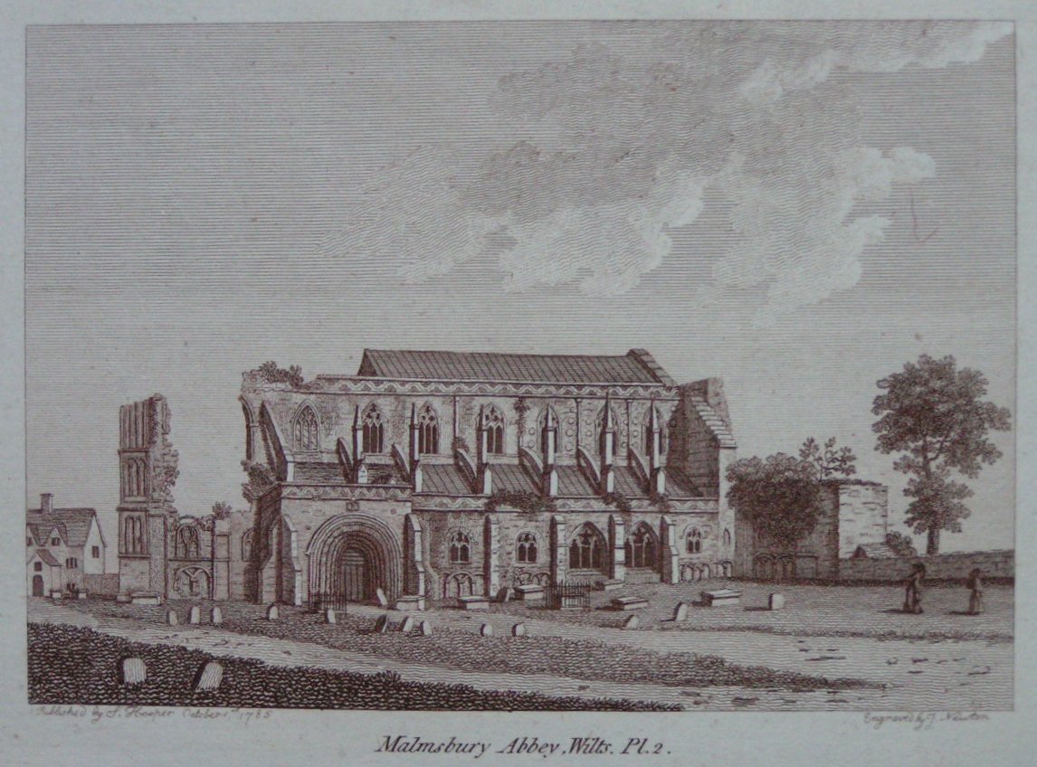 Print - Malmsbury Abbey, Wilts. Pl.2. - Newton